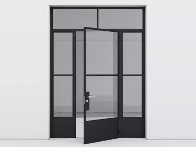 Aluminium door 172 3D model