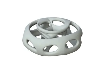 SciFi Cube Object No 65162 Low Poly Shape Low-poly 3D model