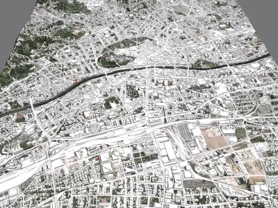 Cityscape Graz Austria 3D model