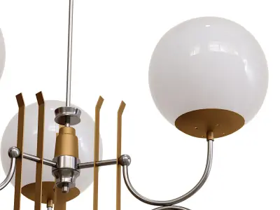 STILNOVO 6-LIGHT CHANDELIER 3D model