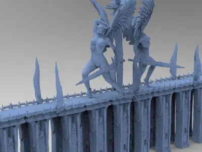 Arthurian bridge 3 3D model