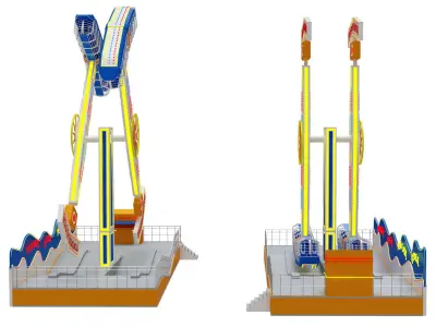 Funfair Rider 3D model