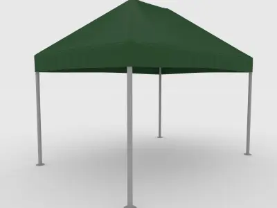 Collection Gazebo Tent 2 3D Model Pack