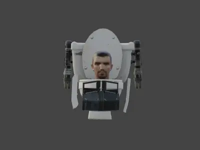 jetpack toilet final 3D model