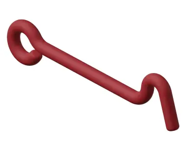 Plastic Window Hook Latch Toy 3D model