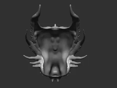 Godzilla king ghidorah Predator bio mask 3D model