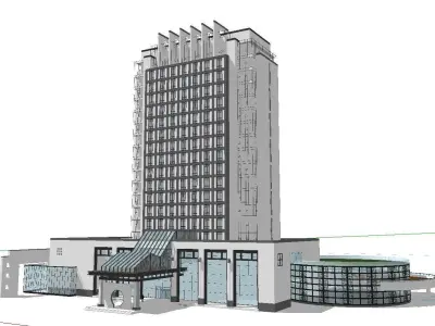 vacation spot-Resort-Fashion Leisure Hotel-0114 3D model