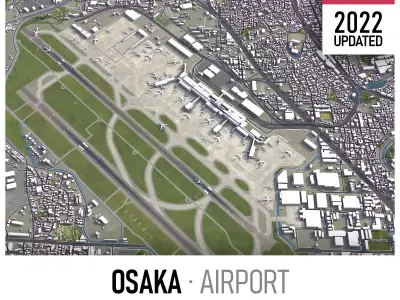 Osaka Airport Low-poly 3D model