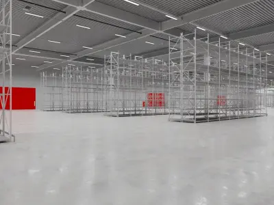 Warehouse Interior 6 Low-poly 3D model