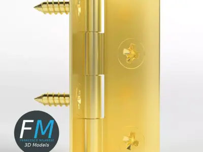 Small hinge for boxes 3D model