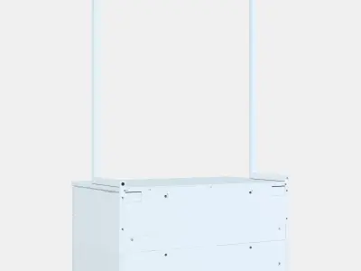 NORDLI Chest of 4 drawers 2 Low-poly 3D model