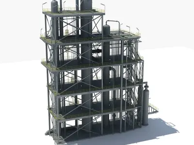 Refinery Unit 3D model