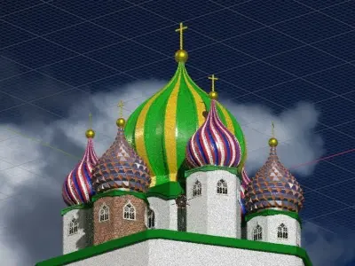 Onion Dome Low-poly 3D model