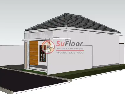 House 10x15m code 513 - Sketchup 3D model 3D model 3D model
