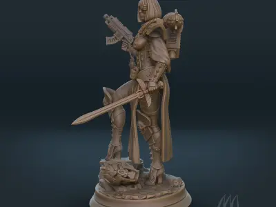 Sister of battle PRE-SUPPORTED 3D print model