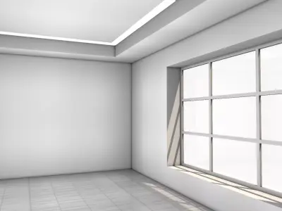Empty Room 3D model get