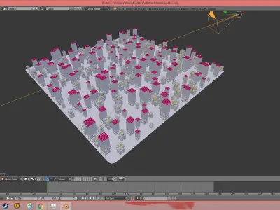 futuristic city 3D model