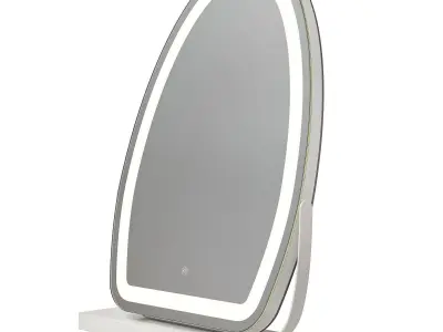 Cosmetic mirror with backlight Low-poly 3D model