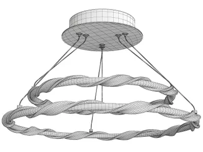 TWISTED TIER CONVERTIBLE CEILING LIGHT Low-poly 3D model