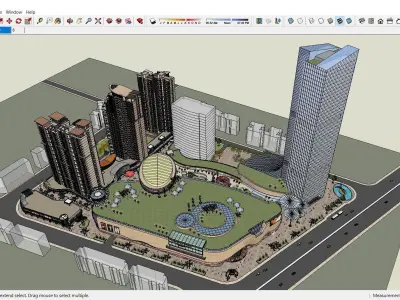 Sketchup Shopping Center E5 3D model