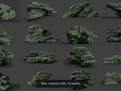 Rock Collection 008 3D Model Pack
