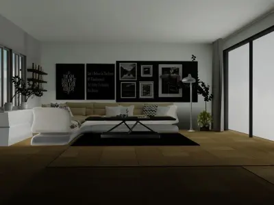 Room interior Realstic  3D model