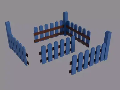 Stylized Playground Pack Low-poly 3D model