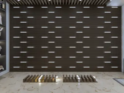 Wall decorative light 3d panel  Free 3D model