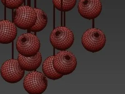 Floating Bubbles chandelier Studio Bel Vetro 3D model