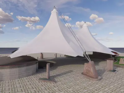 Tensile Structures Collection -A3 3D model