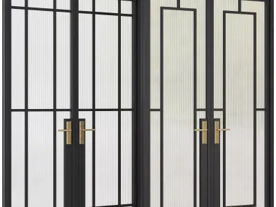 Entrance door set169 3D model
