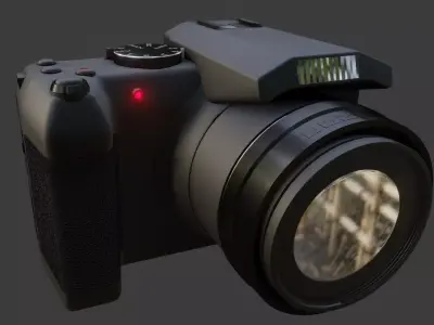 camera fully modified Low-poly 3D model