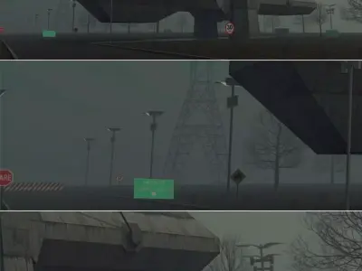 Exhibition Centre Salvador Da Bahia Brazil Brutalist  Low-poly 3D model