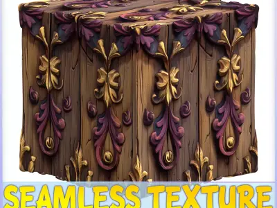Stylized Wood Seamless Texture Texture 19