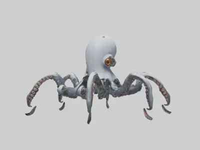 Robot version of an octopus model 3D model