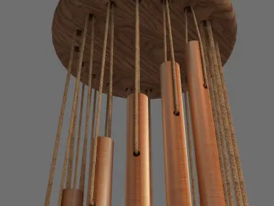 Metal Wind Chime 3D model