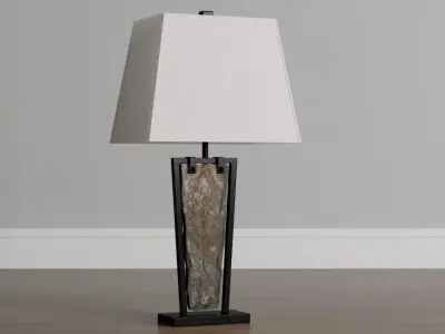 Free Fall Green Slate Table Lamp 3D model