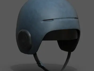 Helmet scifi military combat futuristic technology space  Low-poly 3D model