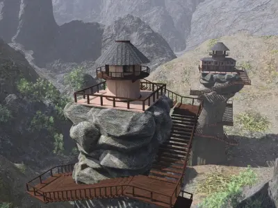 Scene Landscape 3D model