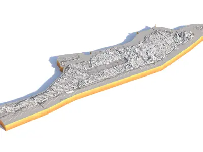 Manhattan in New York USA 3D model