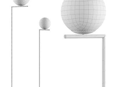 IC floor lamp by Flos 3D model