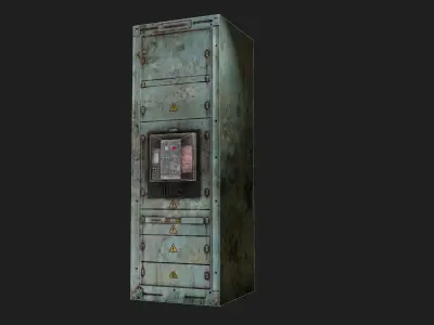 Electric Panel 1 Low-poly 3D model