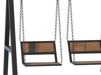 Garden Swing 03 3D model