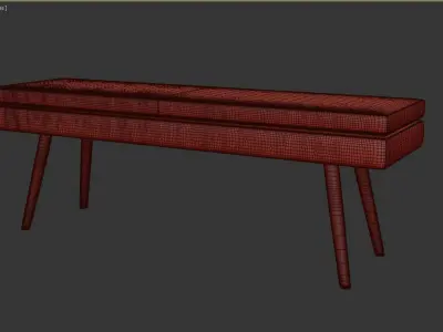 Bench NORA 3D model