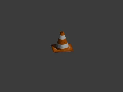 3D Model Safety Road Cone 3D model