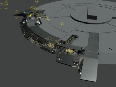Moon - Battlefield periphery 04 3D model
