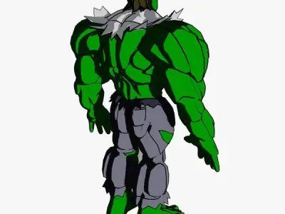 Incredible Hulk Toon 3D model