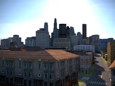 City 38 Low-poly 3D model