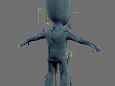 Baby Groot - Realistic and Rigged Low-poly 3D model