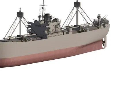 WW2 US NAVY CARGO CARRIER  3D model